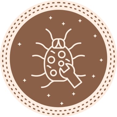 Bilgisayar hatası simgesi, vektör illüstrasyonu basit tasarım