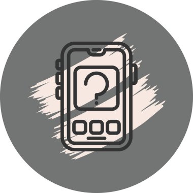 soru web simge vektör çizim