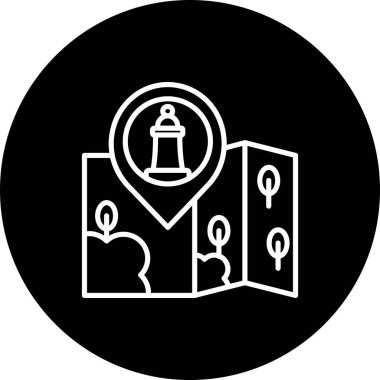 konum web simgesi vektör illüstrasyonu