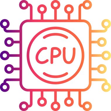 İşlemci Çağdaş Yenilikçi Dijital Tasarım Varlığı