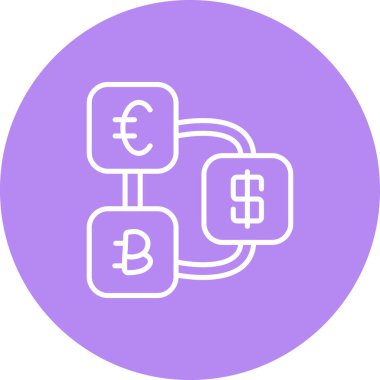 Dijital Para Web simgesi vektör illüstrasyonu