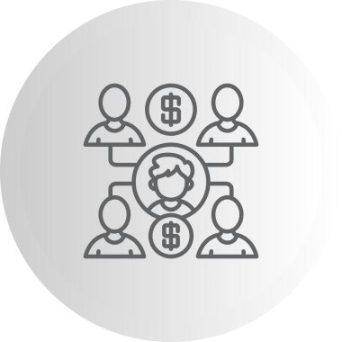 Pazarlama simgesi vektör illüstrasyon tasarımı