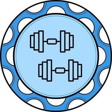Dumbbell Dinamik Yaratıcı Dijital Grafik ŞekliName