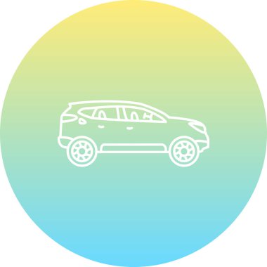 araba simgesi, vektör illüstrasyonu basit tasarım