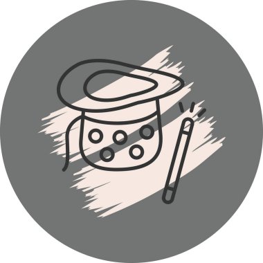 Sihirbaz Şapkası Minimum Sofistike Markalaştırma Tasarım Varlığı