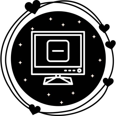 TV Çıkart Biçimlendirilmiş Yaratıcı Tasarım Elementi