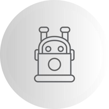 Bot web simgesi, modern vektör illüstrasyonu