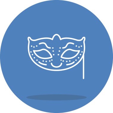 Karnaval maskesi simgesinin vektör çizimi