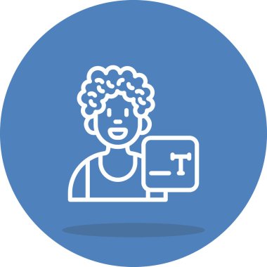 Kullanıcı Tipi Düz Simgesi