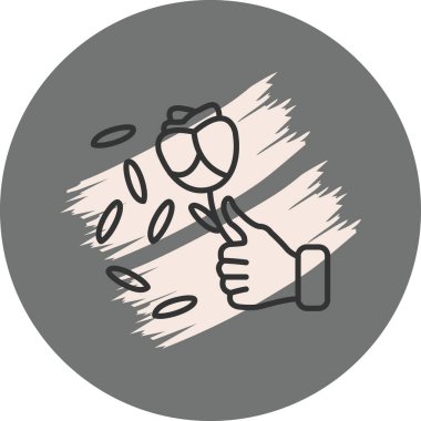 Gül eli Profesyonel Temiz Düz Grafik Özelliği