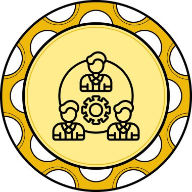 İşbirliği Minimum Dijital Grafik Sembolü