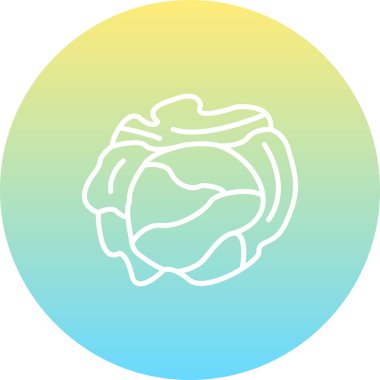 Lahana Ağı simgesinin vektör illüstrasyonu