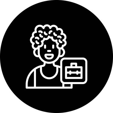 Kullanıcı Evrak Çantası Dinamik Yaratıcı Dijital Grafik Şekli