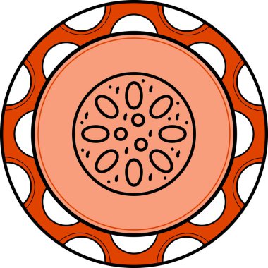 Merkezi Diatom Yaratıcı Minimum Vektör Sanatı Özelliği