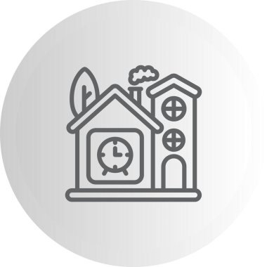 saat web simgesi vektör illüstrasyonu