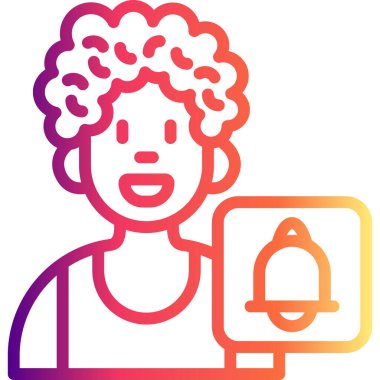 Kullanıcı Alarmı Yüksek Kaliteli Özel Vektör Tasarımı