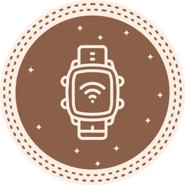 Akıllı Saat İnternet Premium Çağdaş Düz Vektör Özelliği