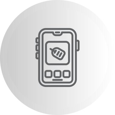 Mobil Etiket Modern Soyut Yaratıcı Tasarım Varlığı