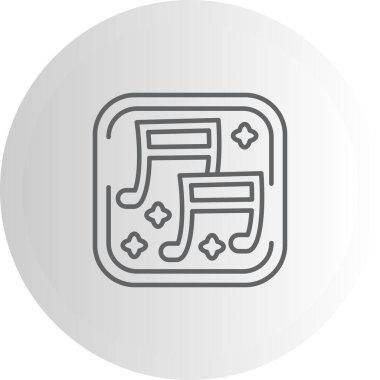 müzik web simgesi vektör illüstrasyonu