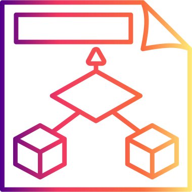 Veri Model Belgesi Premium Zarif Dijital Tasarım Sembolü