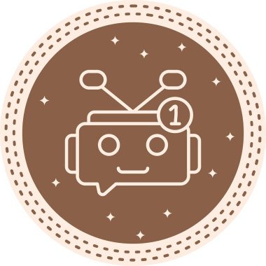 Sohbet Minimum Düz Yaratıcı Grafik Tasarımı