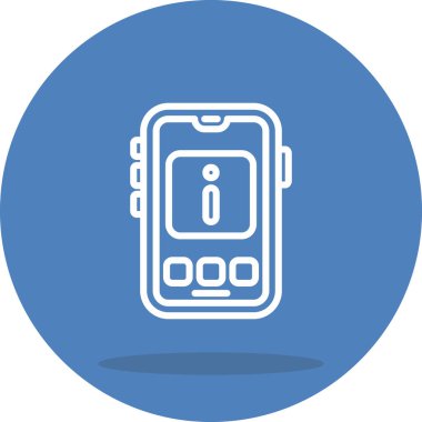 Mobil Bilgi Yaratıcı İşlevsel Web Grafiksel Sembolü