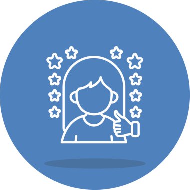 En İyi Müşteri Deneyimi Yüksek Çözünürlüklü Düz Tasarım Sembolü