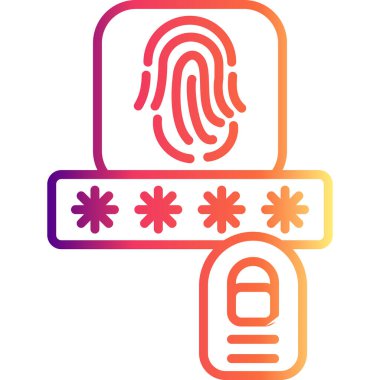 Parmak izi Taraması Zarif Rafine Ürün Tasarım Varlığı