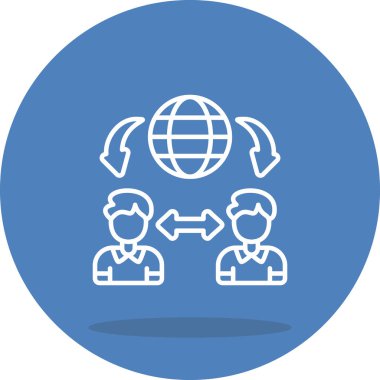 İletişim web simgesi vektör illüstrasyonu