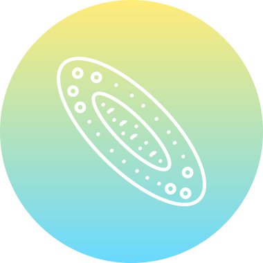 Moda biçiminde silindirik vektör simgesi