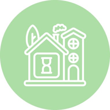 Kum saati. Web simgesi basit illüstrasyon