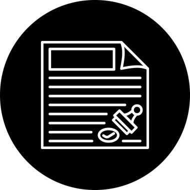 Lisans web simgesi vektör illüstrasyonu