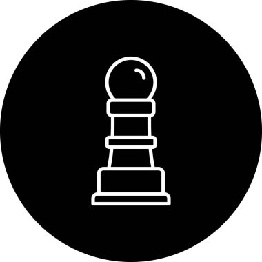 Strateji modern simgesinin vektör çizimi