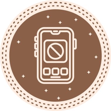 akıllı telefon simgesi, vektör illüstrasyonu basit tasarım