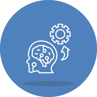 Makine Öğrenme Web simgesi vektör çizimi