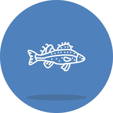 Zander web simgesi vektör illüstrasyonu