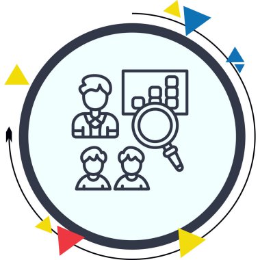 Proje web simgesi vektör illüstrasyonu