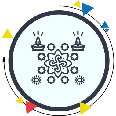 Gamalı haç Ayrı Modern Dijital Tasarım Elemanı