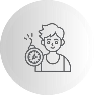 Son teslim tarihi web simgesi vektör illüstrasyonu