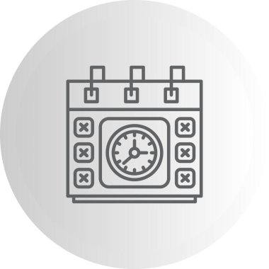 Son teslim tarihi web simgesi vektör illüstrasyonu