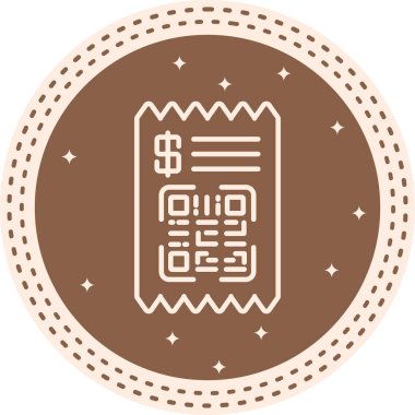 Fatura modern simgesinin vektör illüstrasyonu