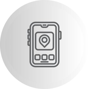 konum web simgesi vektör illüstrasyonu