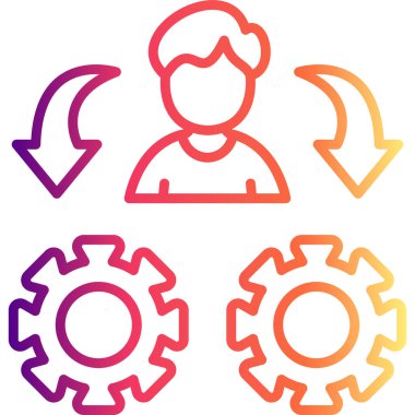 yönetim web simgesi vektör illüstrasyonu