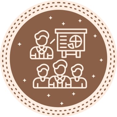 sunum web simgesi vektör illüstrasyonu