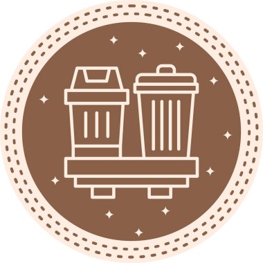 Çöp Kutusu Dengeli Düz Sanat Özelliği