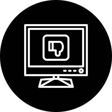 Web simgesi vektör illüstrasyonundan hoşlanmadım