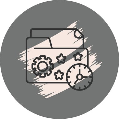 Klasör web simge vektör çizim