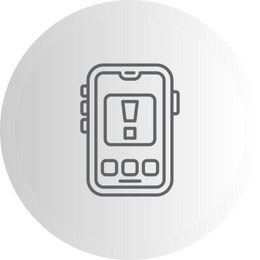 Uyarı Ağ ikonu vektör illüstrasyonu