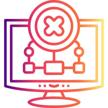 Bağlantı Web simgesi vektör illüstrasyonu yok