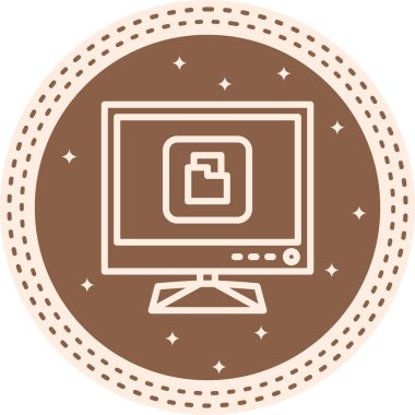 Tv Dizini Sofistike Özel Vektör Sanatı Nesnesi